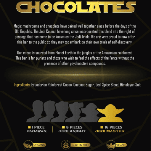 4g Jedi Mind Tricks Dark Chocolate Square - Image 6