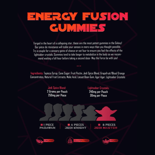 2g/240mg Jedi Mind Tricks Mixed Citrus Fusion Gummies - Image 6