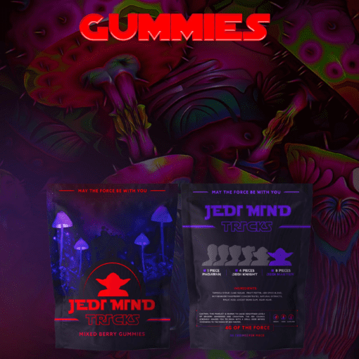 4g Jedi Mind Tricks Mixed Berry Gummies - Image 5
